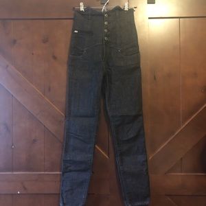 Miss Sixty Super high waisted corset jeans .